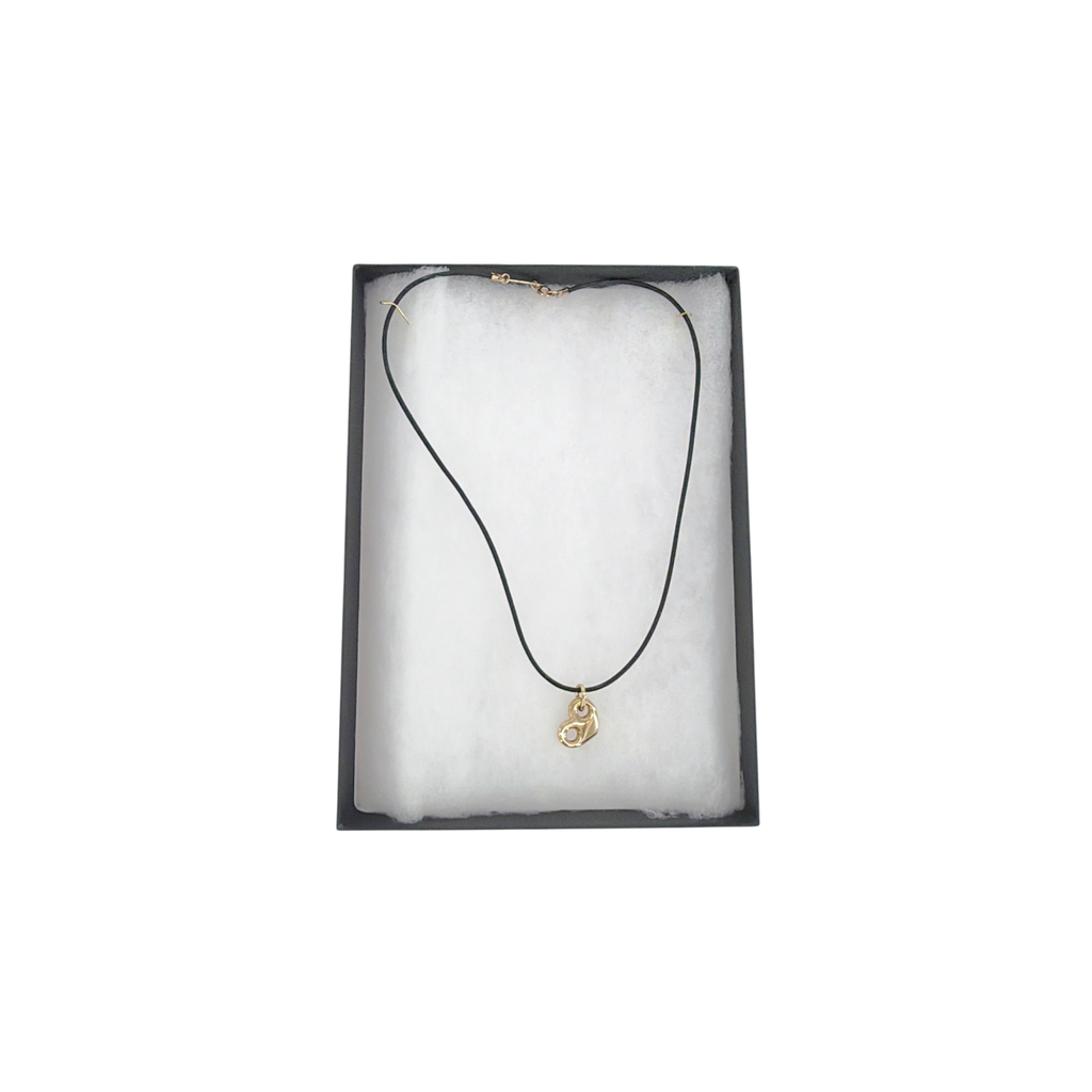 ZOE CHICCO 14k Gold Large Mariner Heart Leather Cord Necklace