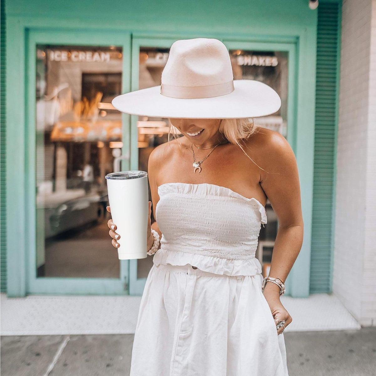 SIC Seriously Ice Cold 30 oz Tumbler in Gloss Ice White