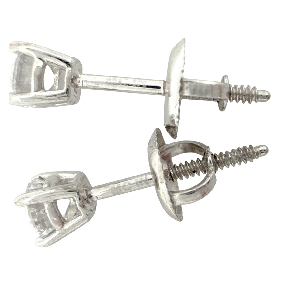 DIAMOND Certified Lab-Grown Solitaire Stud Earrings .5 CTW in 14k White Gold