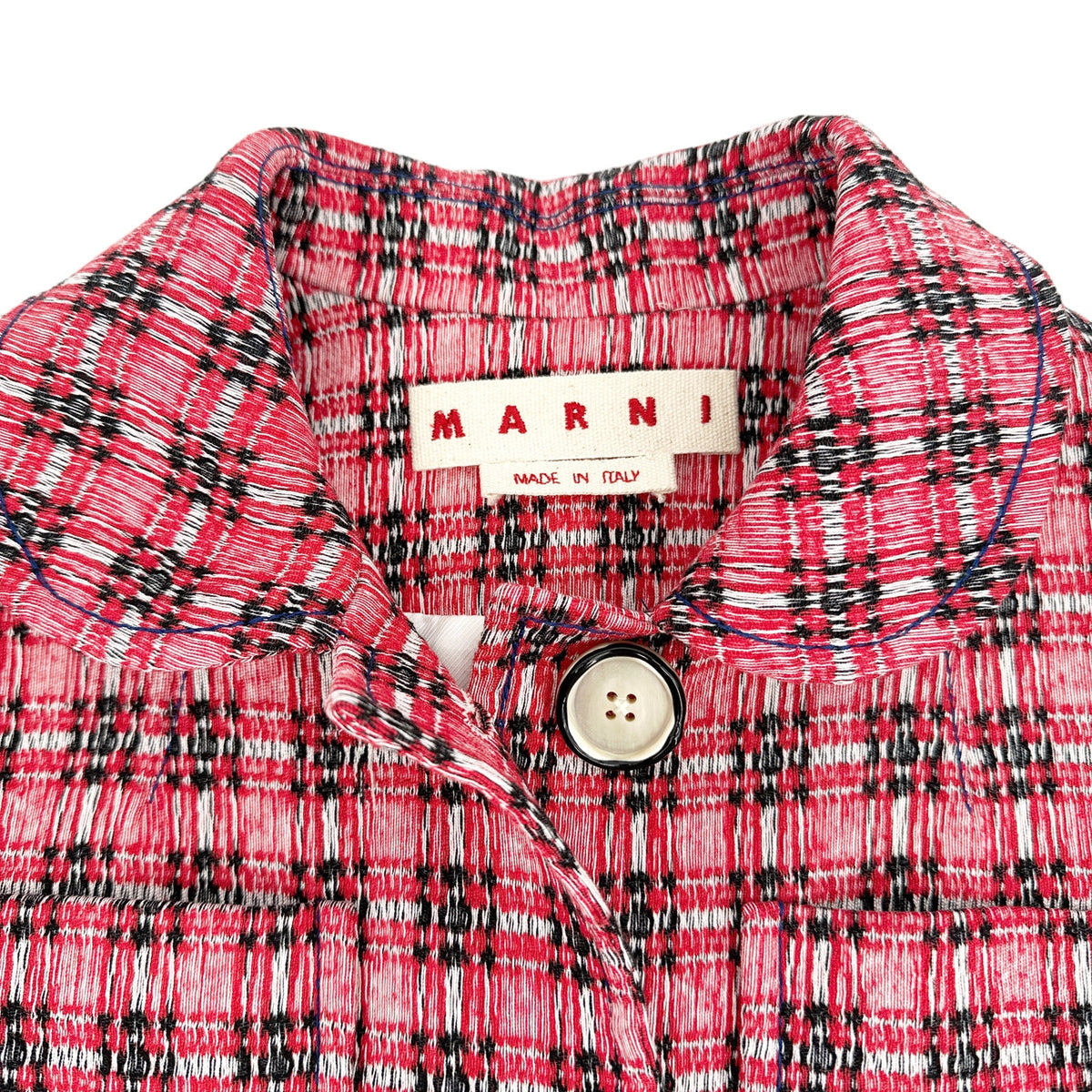 MARNI Plaid Jacket in Red IT38