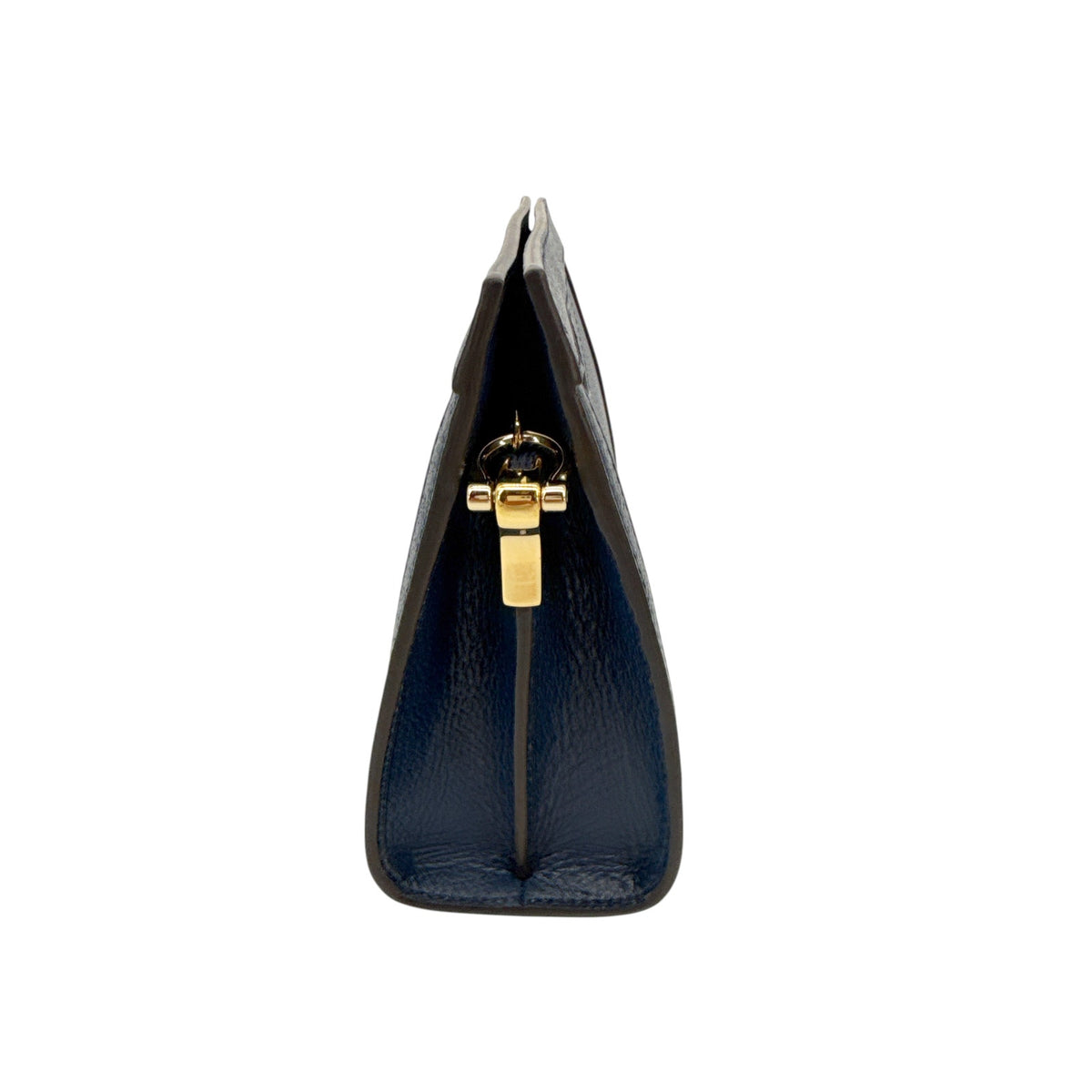 GUCCI Ophidia Chain Shoulder Bag Textured Calfskin Web in Blue Agata