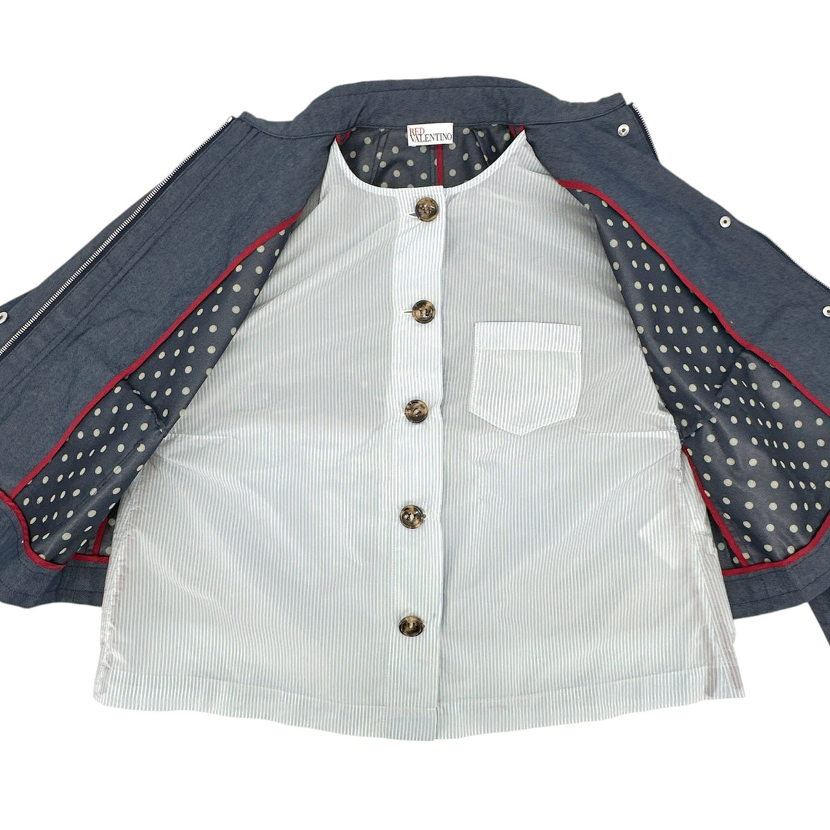REDVALENTINO Layered Jacket Blue S