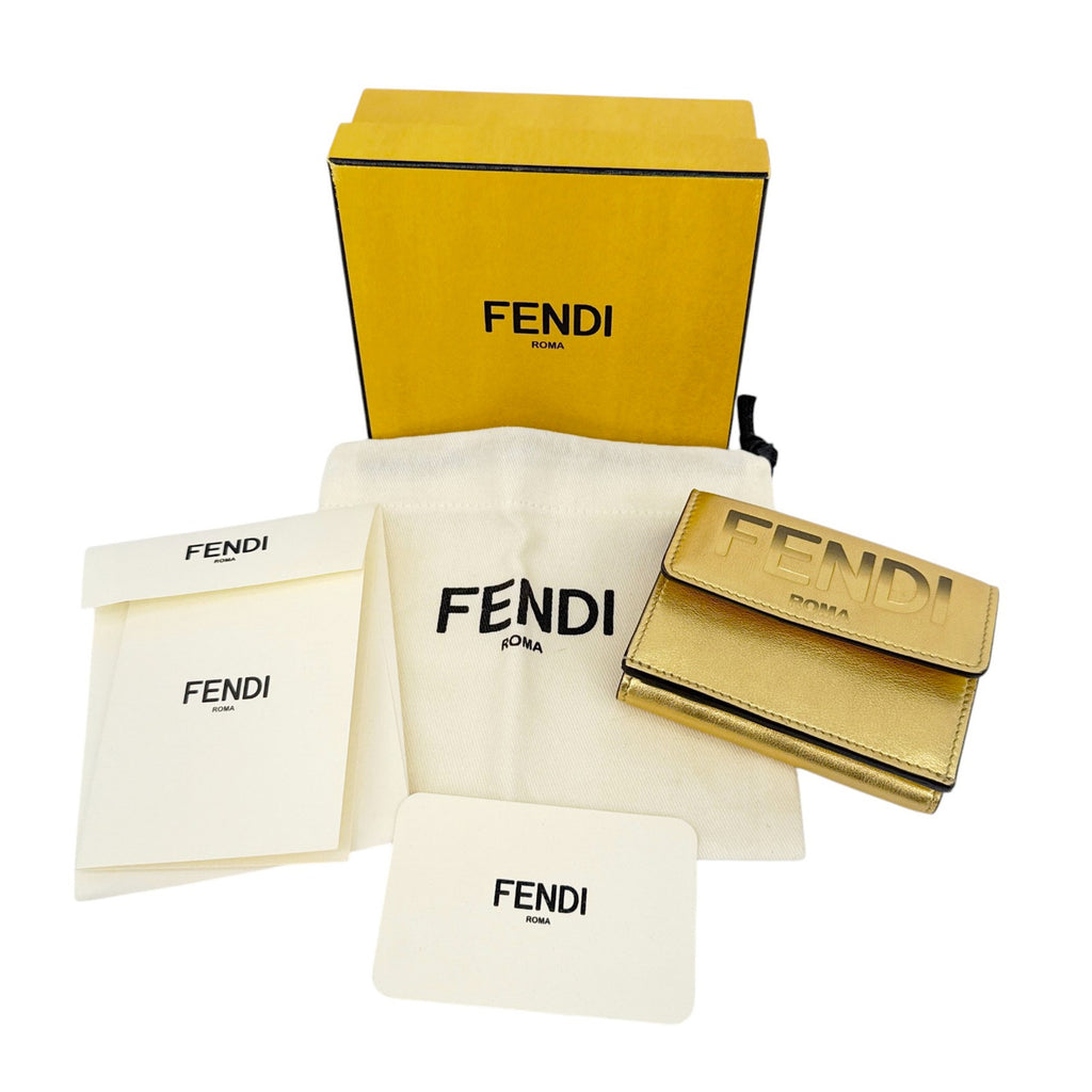 FENDI Roma Micro Trifold Leather