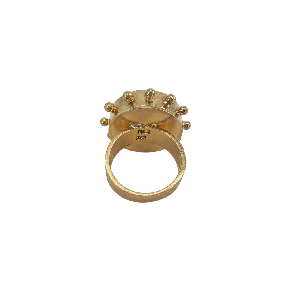 VSA Heavenly "M" Ring in Gold 7