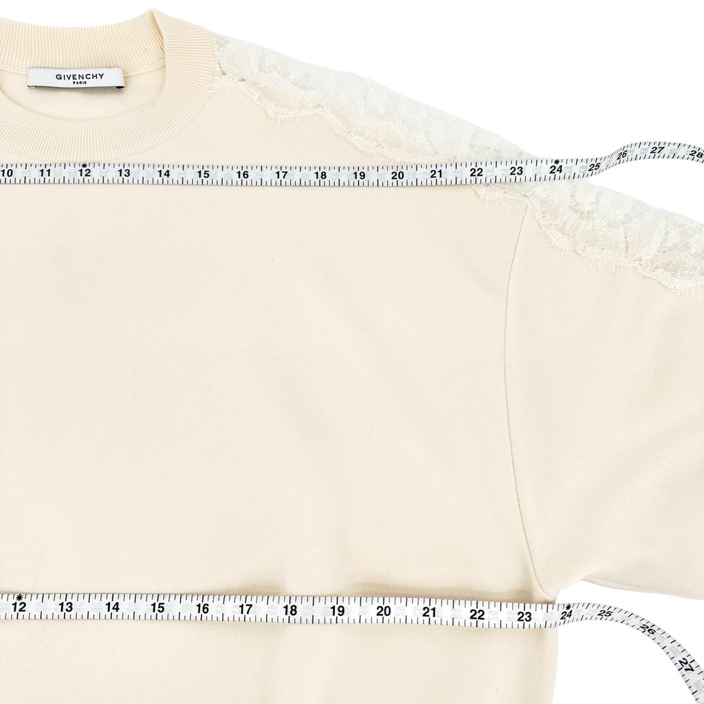 GIVENCHY Lace Insert Sweatshirt S