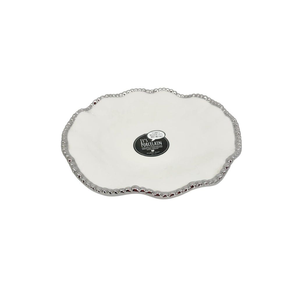 PAMPA BAY Salerno Round Serving Piece in Silver