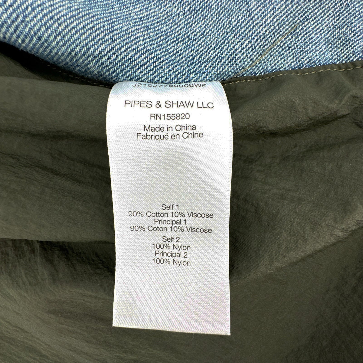 VERONICA BEARD Shani Waterfall Denim Twill Combo Jacket M