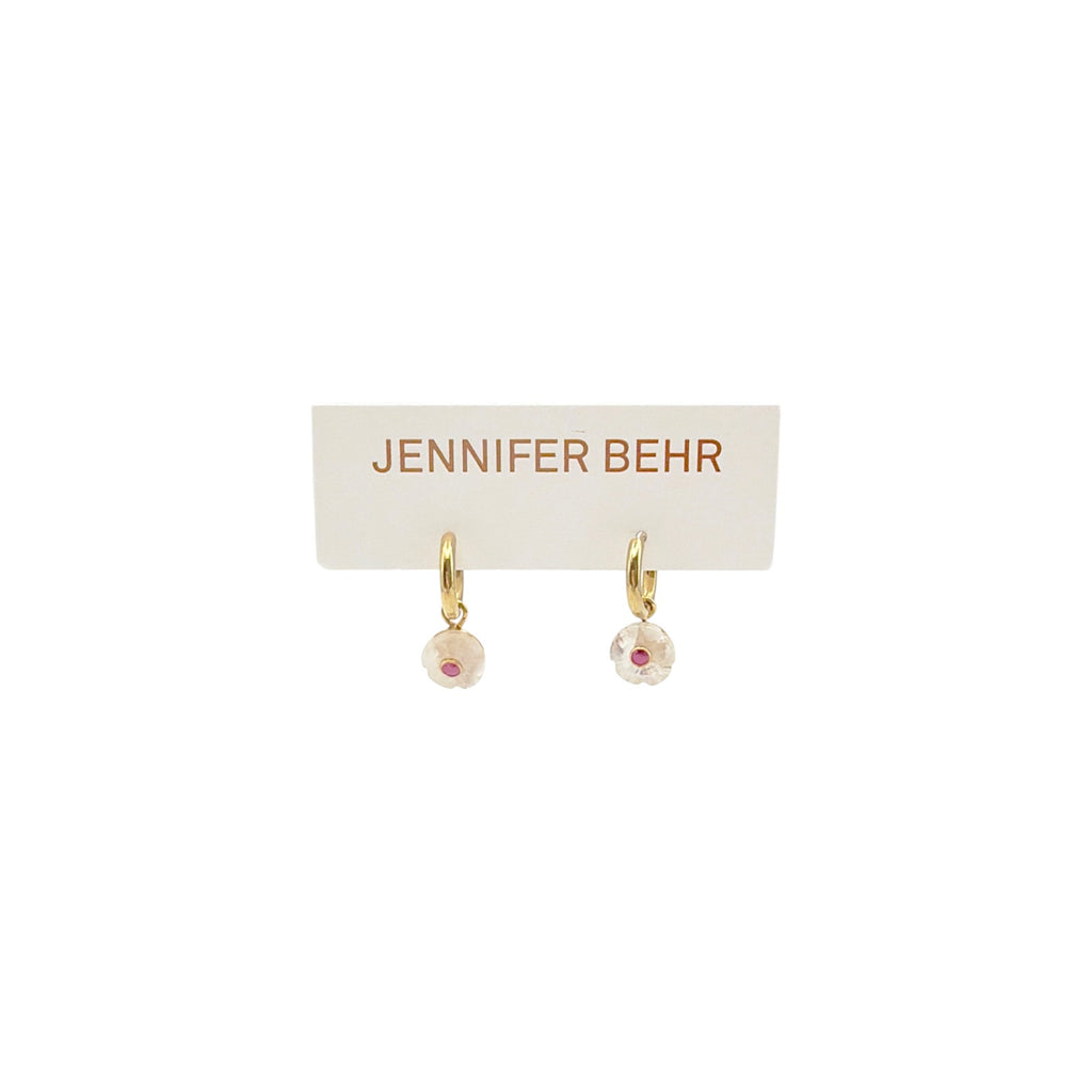 JENNIFER BEHR Wynne Earrings in Rose Quartz