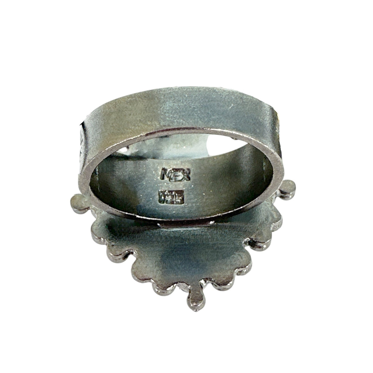VIRGINS SAINTS & ANGELS VSA Petite Cloister Zia Ring in Gunmetal 6