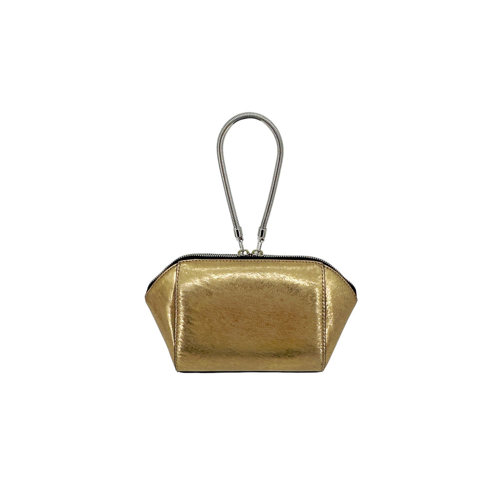 ALEXANDER WANG Chastity Makeup Pouch Clutch in Gold