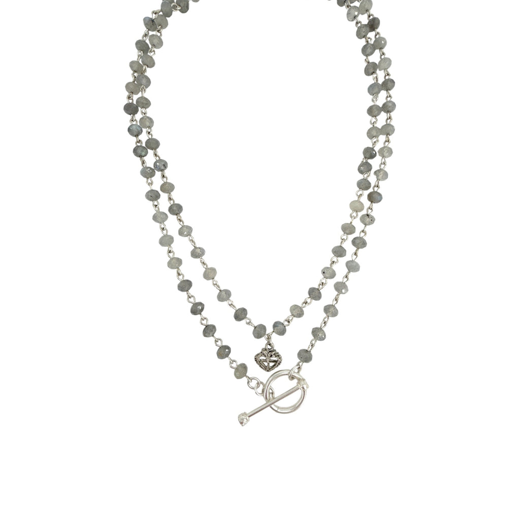 VSA Delfina 6mm Lux Labradorite & Silver