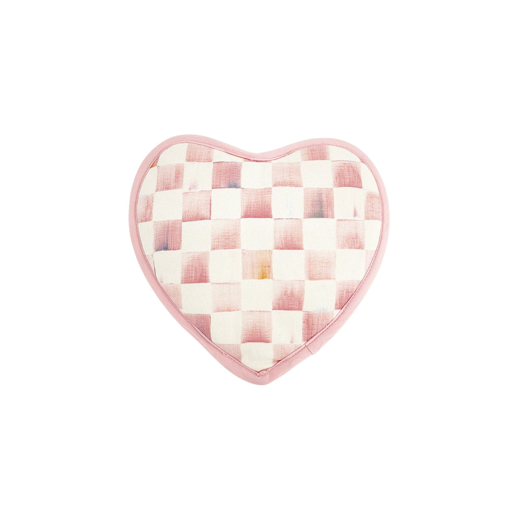MACKENZIE-CHILDS Rosy Check Heart Potholder
