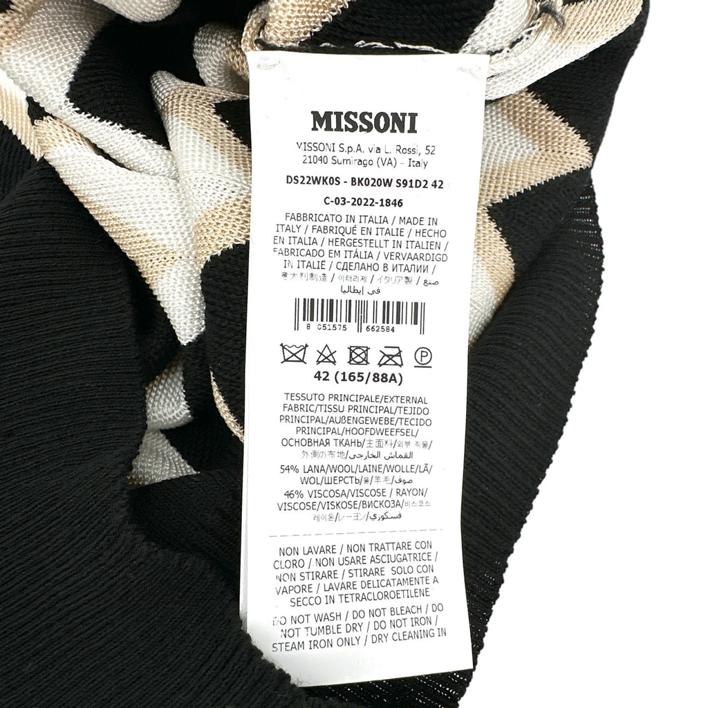 MISSONI Tank Top Zigzag Knit Sweater IT42|M