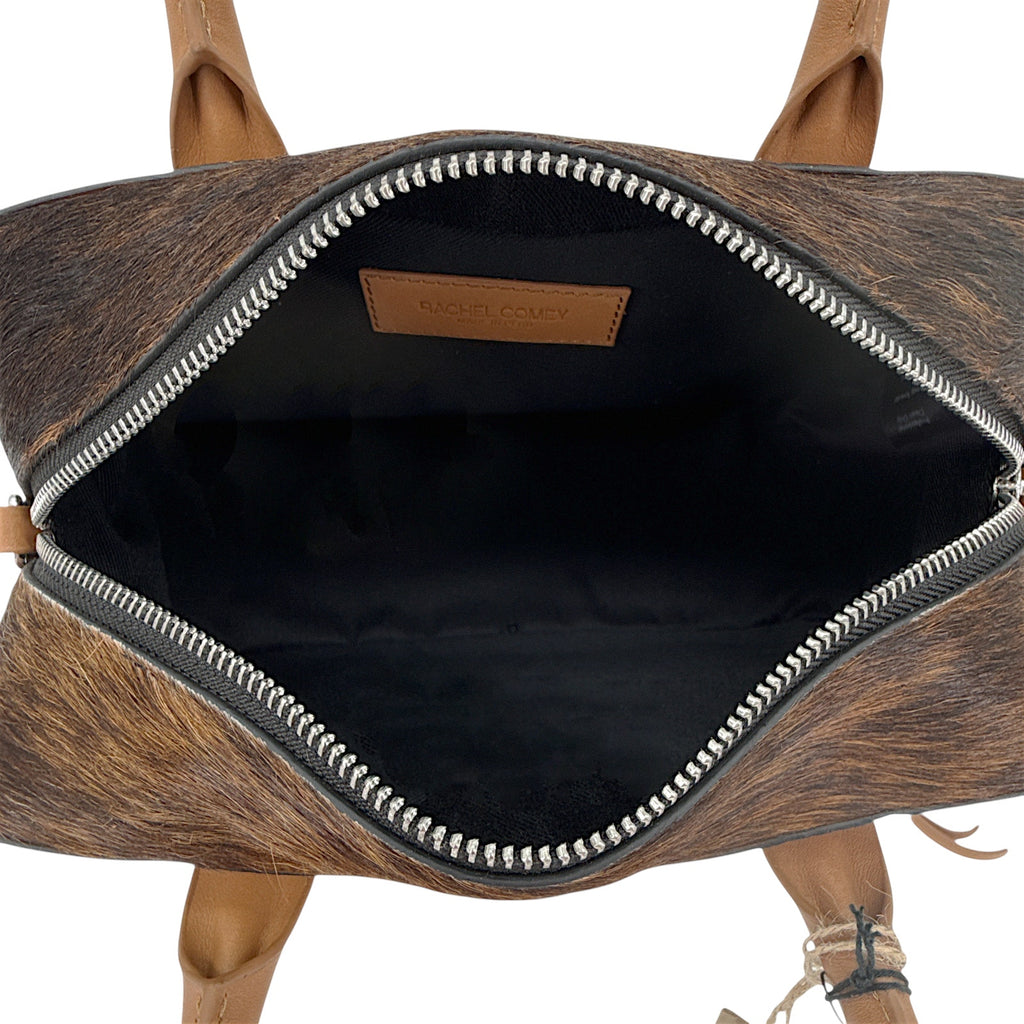 RACHEL COMEY Brynd Small Box Bag in Umber Multi Calf Hair