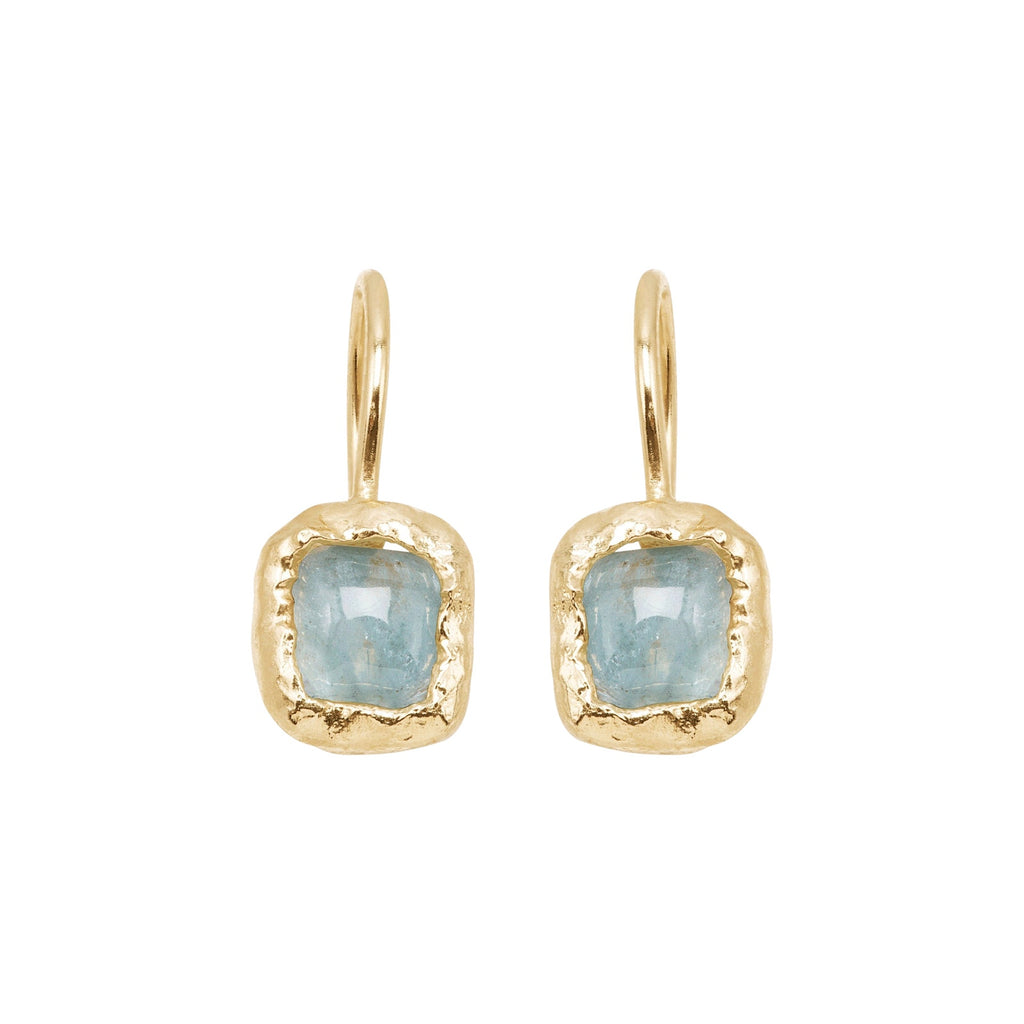 SILPADA Mediterra Natural Aquamarine Petite Drop Earrings