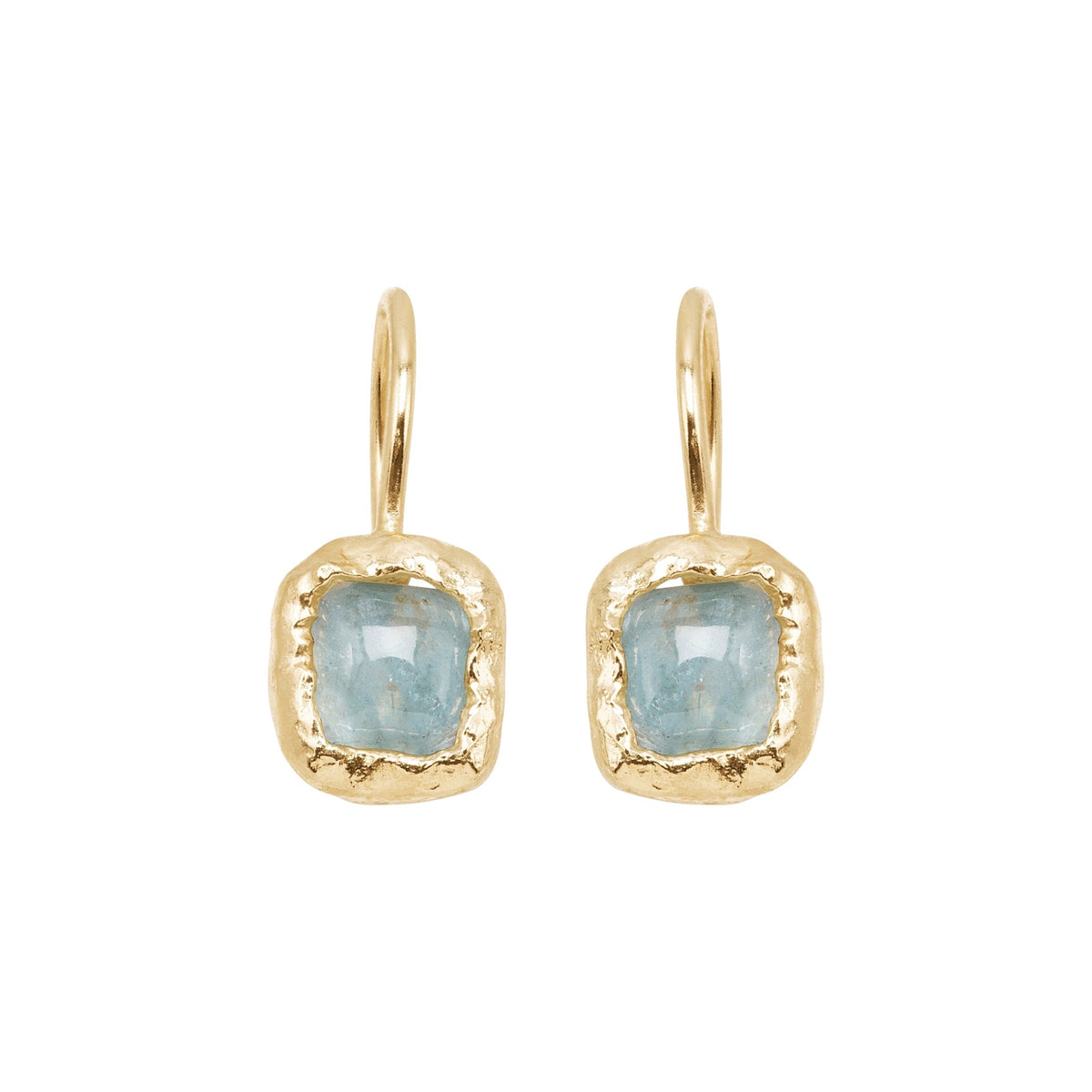 SILPADA Mediterra Natural Aquamarine Petite Drop Earrings