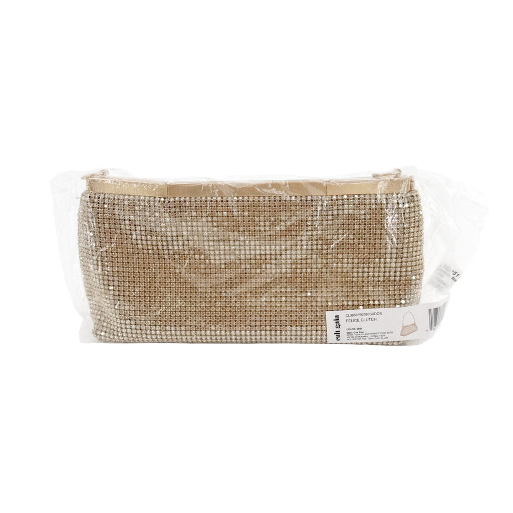 CULT GAIA Felice Clutch Bag in Sand Dollar