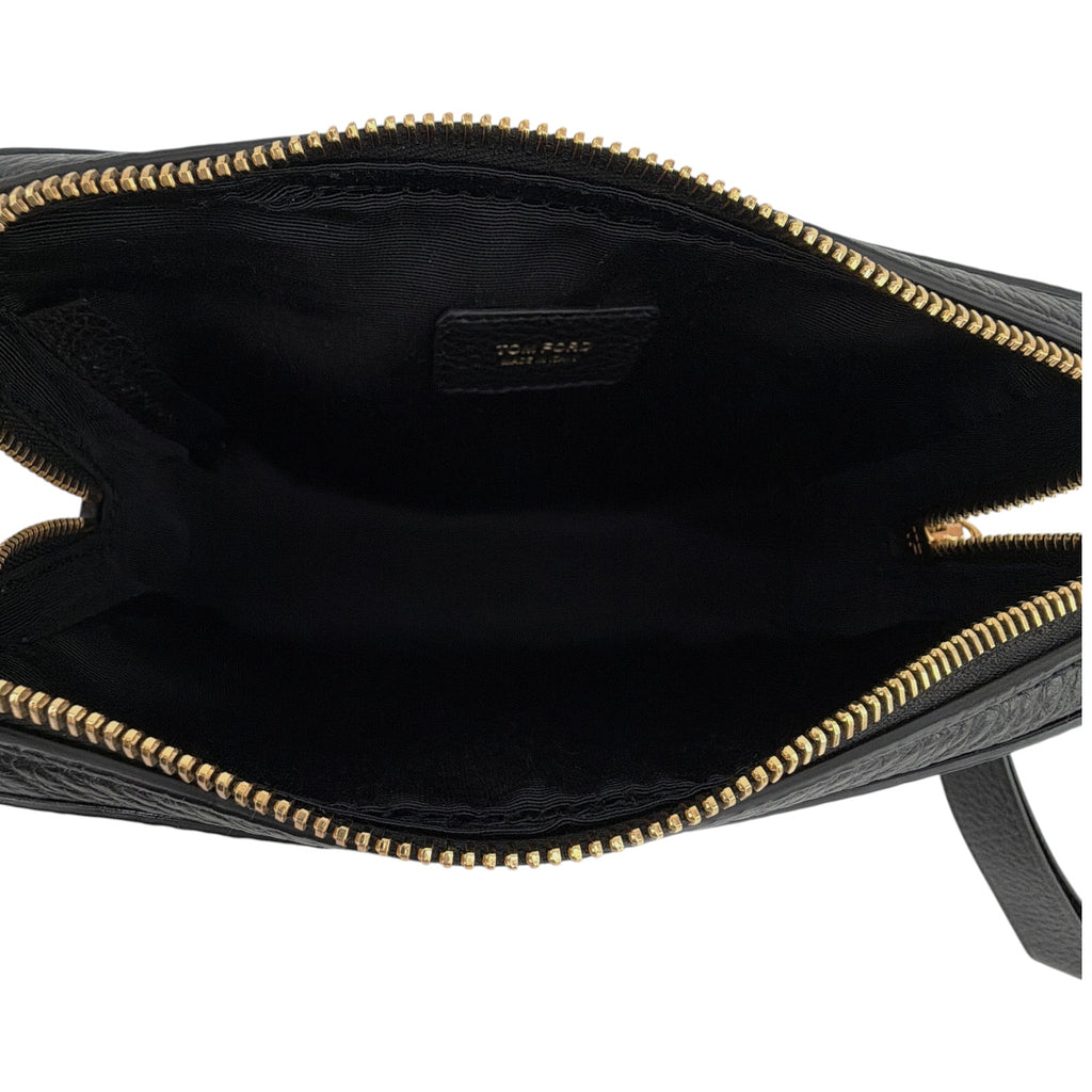 TOM FORD Medium Leather Cosmetics Case in Black