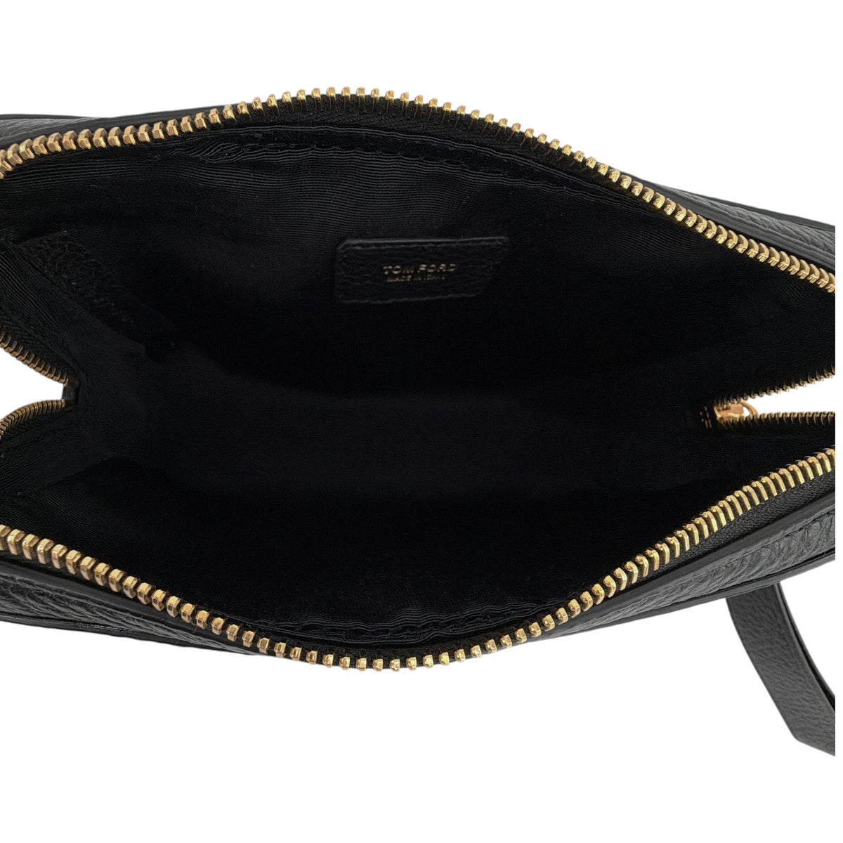 TOM FORD Medium Leather Cosmetics Case in Black