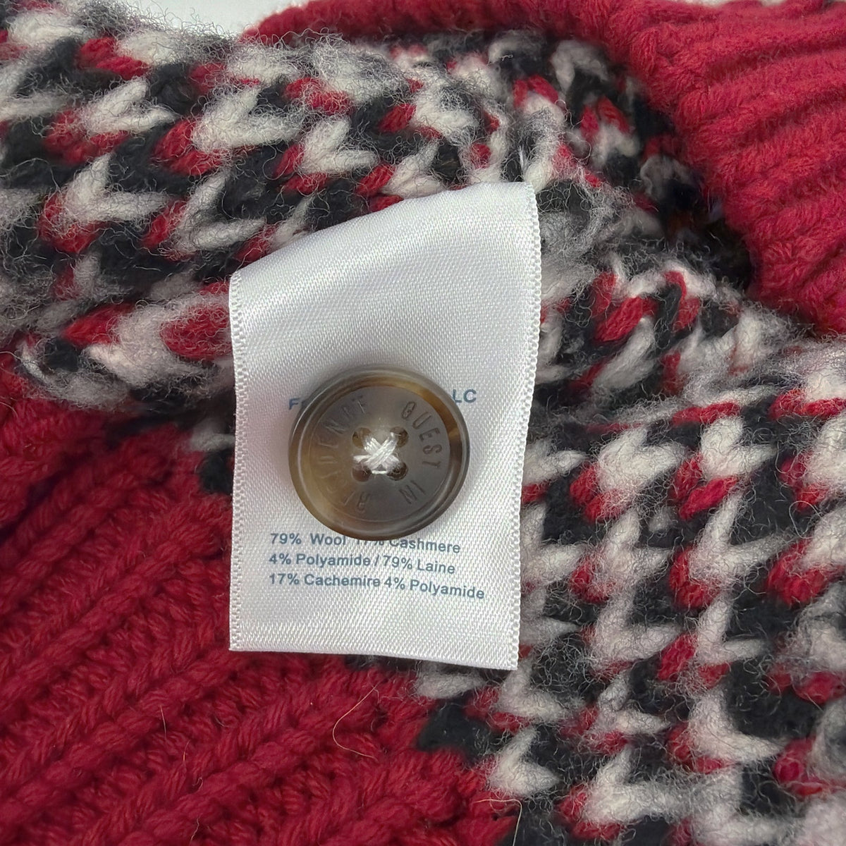 GUEST in RESIDENCE Buffalo Plaid Cardigan in Ruby Combo S