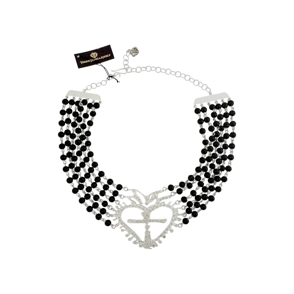 VSA La Queen Collar Mystic Black Silver