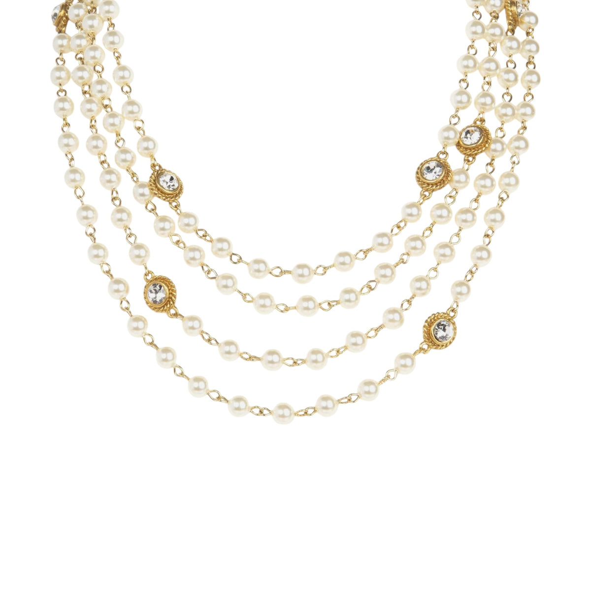 VSA Magdalena Necklace Pearl Gold