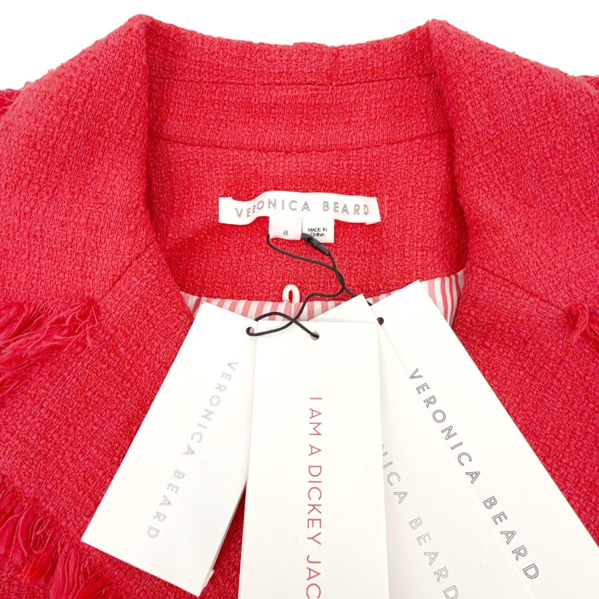 VERONICA BEARD Nayeli Dickey Jacket in Watermelon 8|M