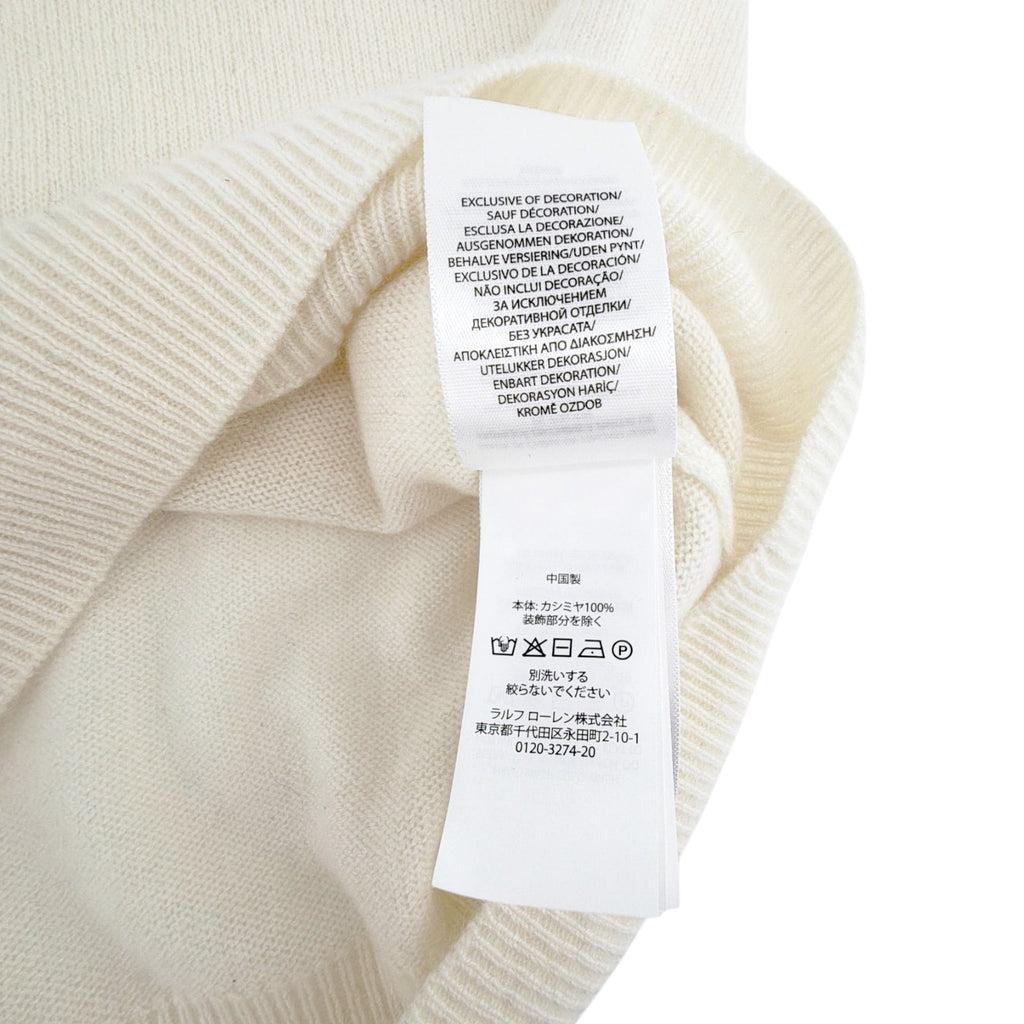 POLO RALPH LAUREN Cashmere Polo Shirt in Chic Cream in M