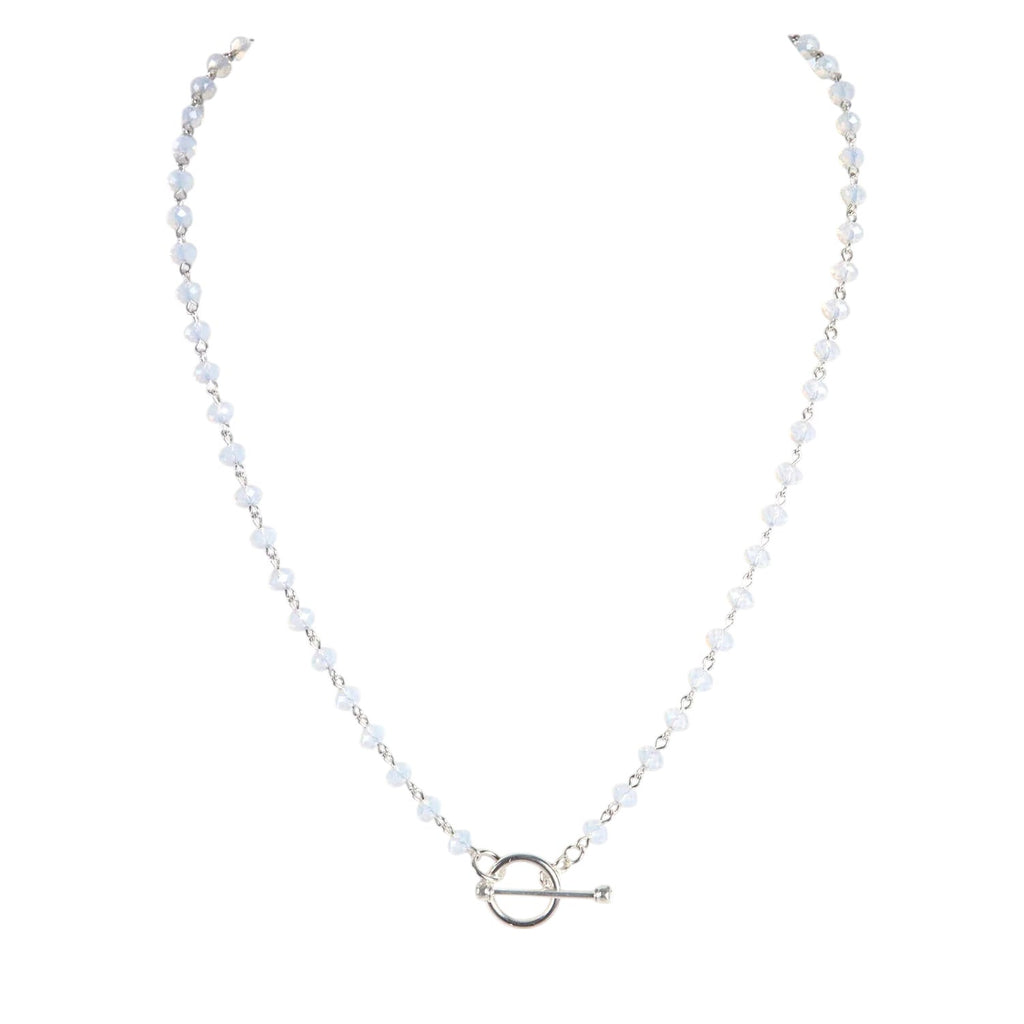 VIRGINS SAINTS & ANGELS VSA Delfina Rondelle White Opal & Silver