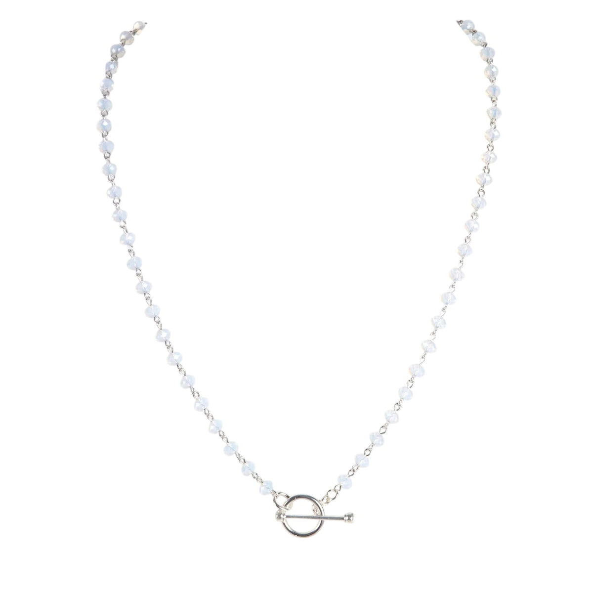 VIRGINS SAINTS & ANGELS VSA Delfina Rondelle White Opal & Silver