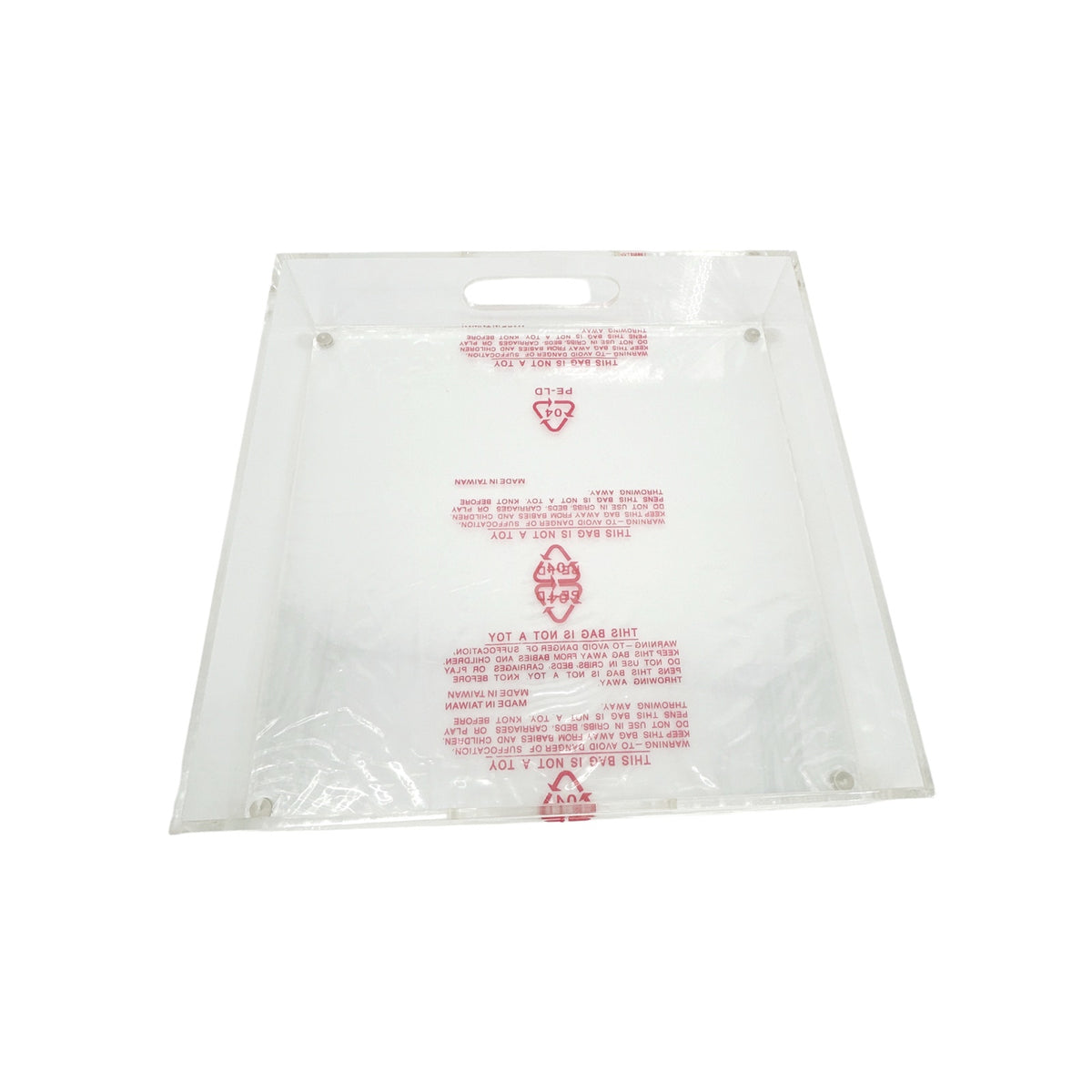 ACRYLIC 12" Square Insertable Tray