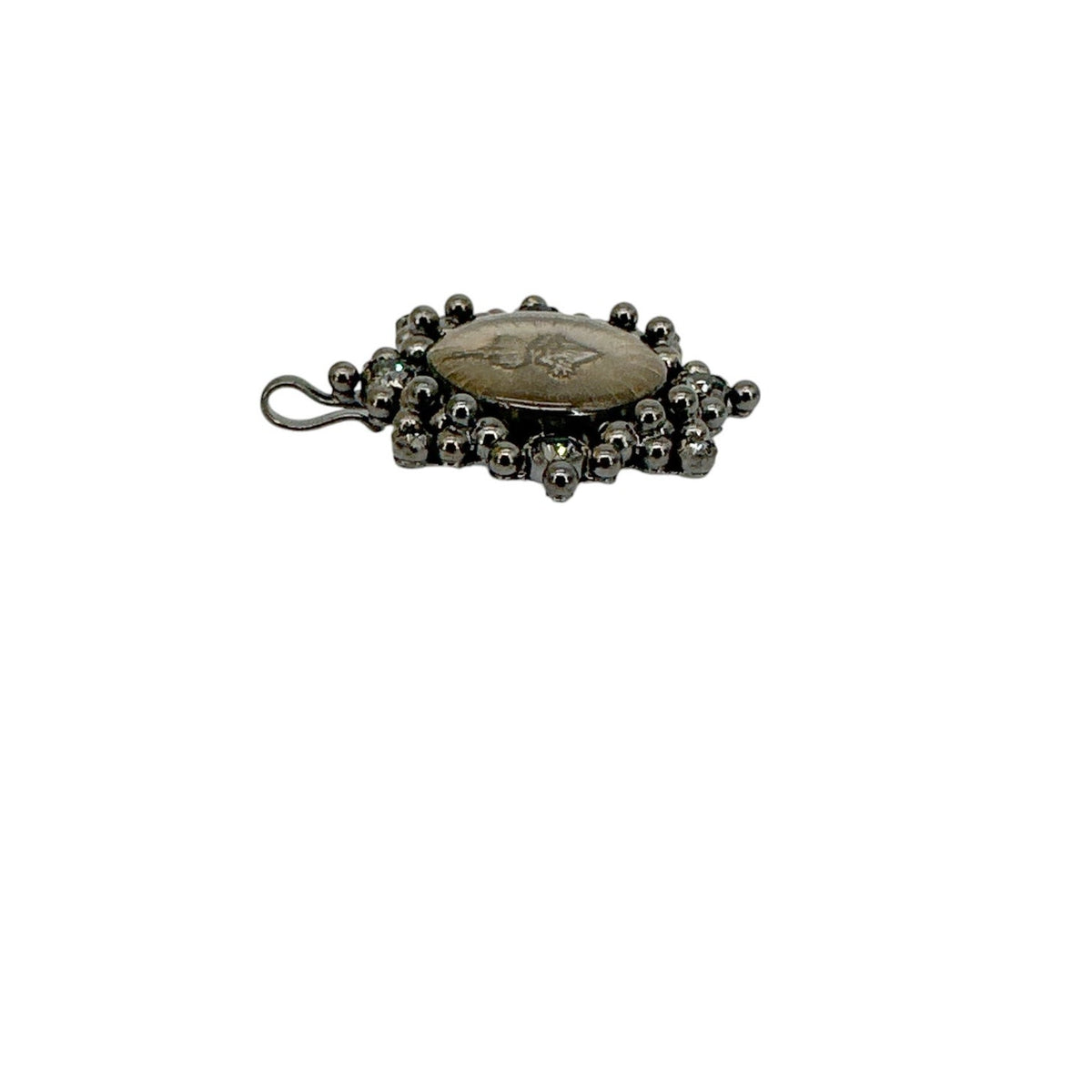 VIRGINS SAINTS & ANGELS VSA Cloister Sacred Heart Medallion Gunmetal