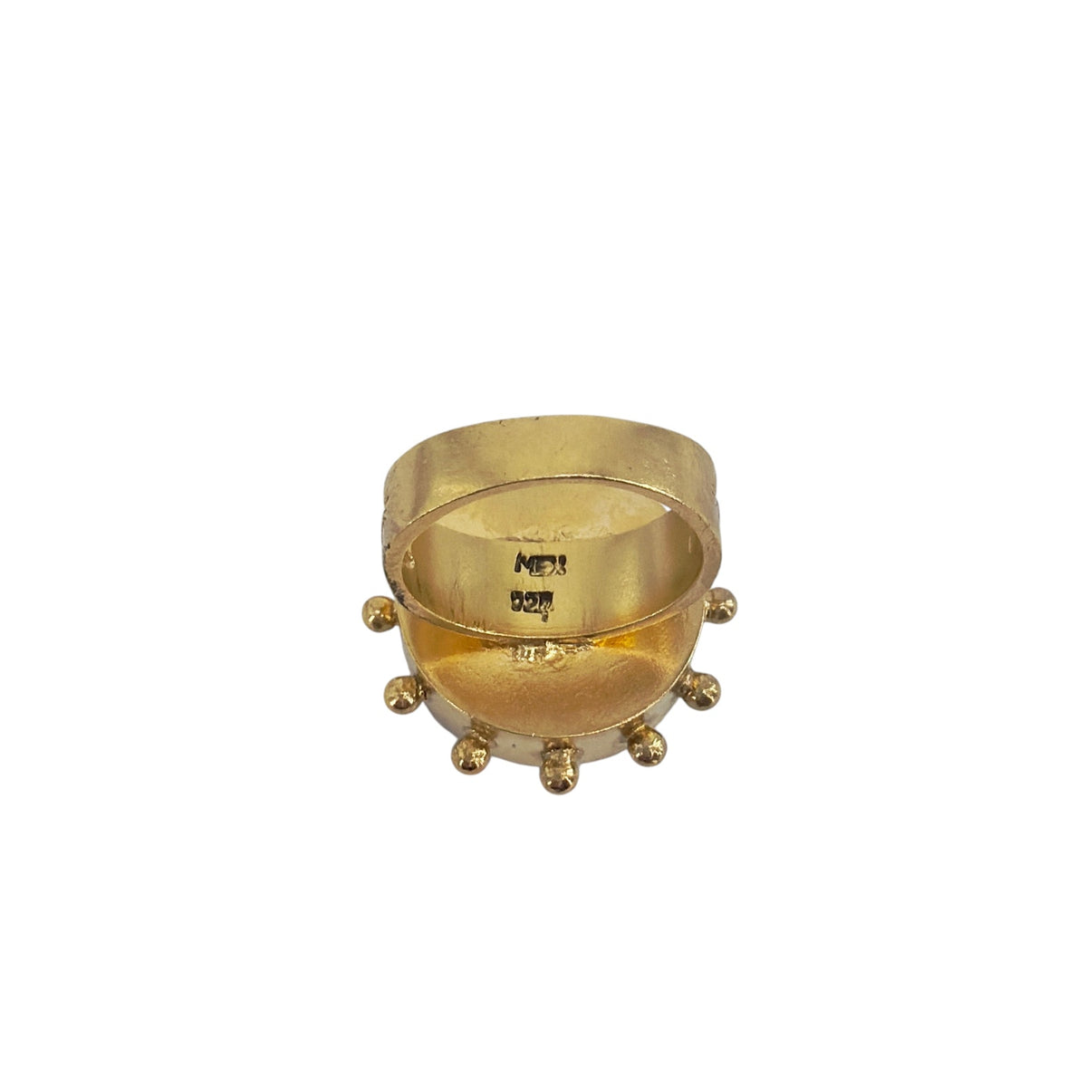 VSA Heavenly "M" Ring in Gold 7