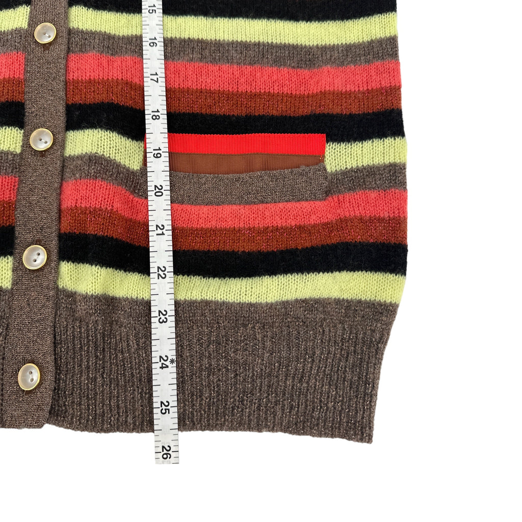 LE SUPERBE Boyfriend Sweater in Bright Stripe S