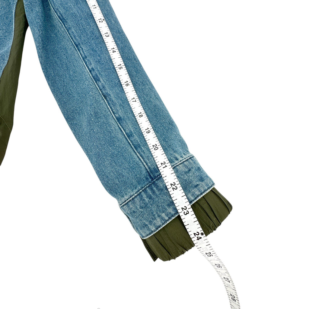 VERONICA BEARD Shani Waterfall Denim Twill Combo Jacket M
