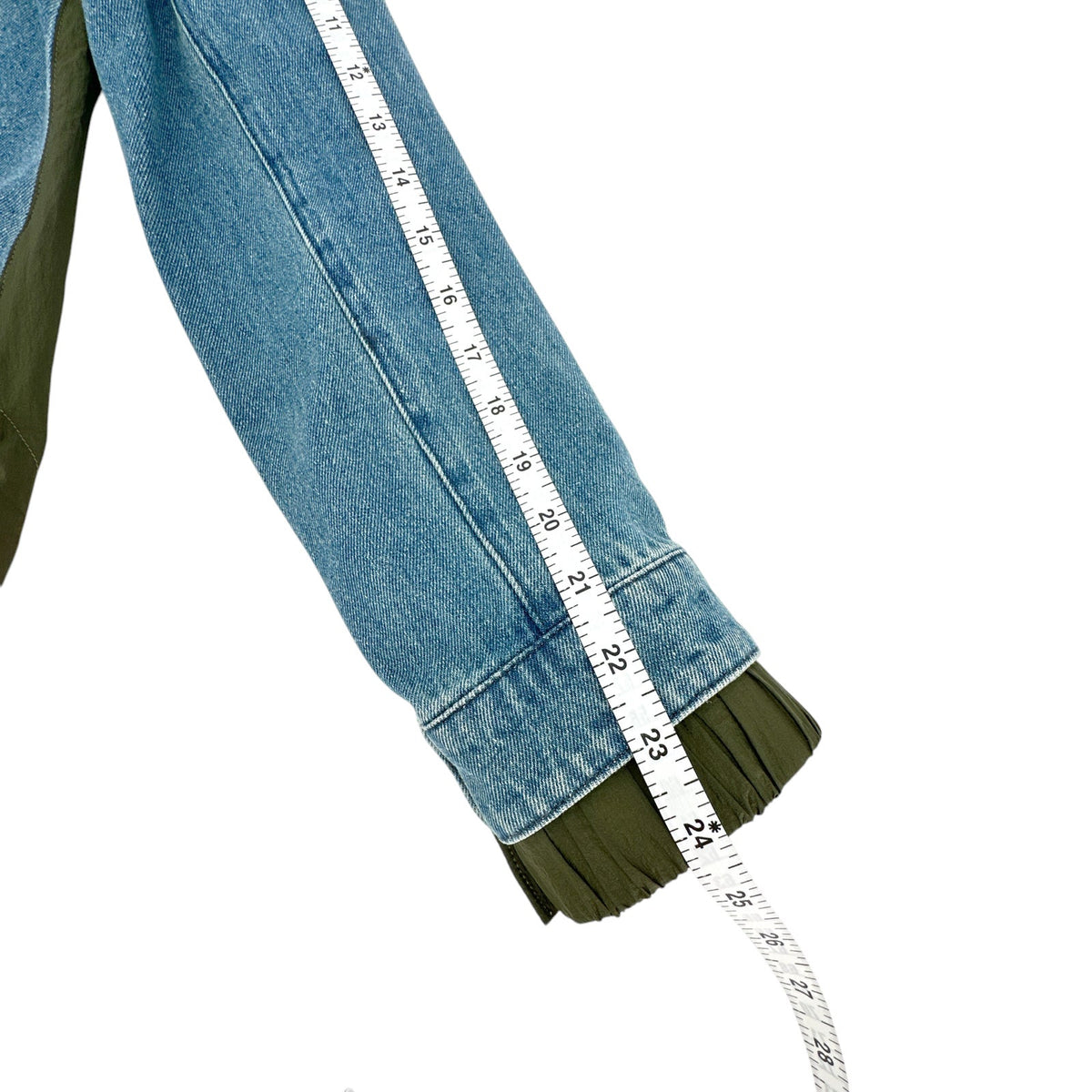 VERONICA BEARD Shani Waterfall Denim Twill Combo Jacket M