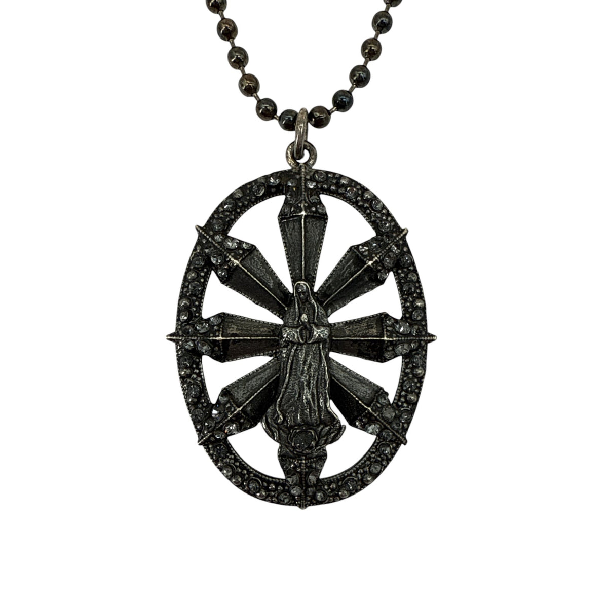 VIRGINS SAINTS & ANGELS VSA Twilight Virgin Charm in Gunmetal