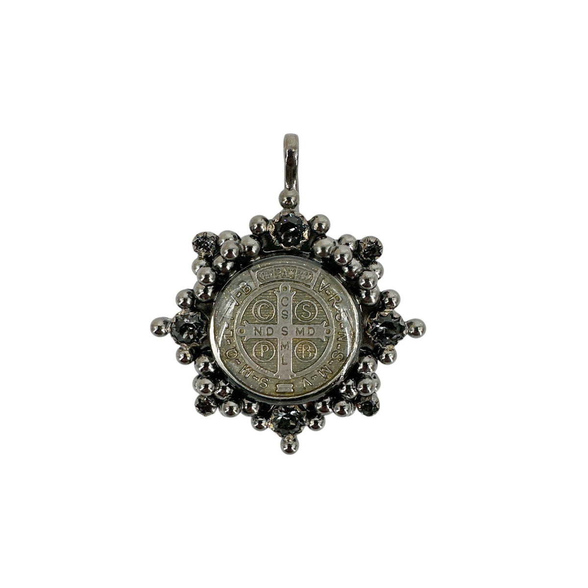 VIRGINS SAINTS & ANGELS VSA Cloister San Benito Medallion Gunmetal