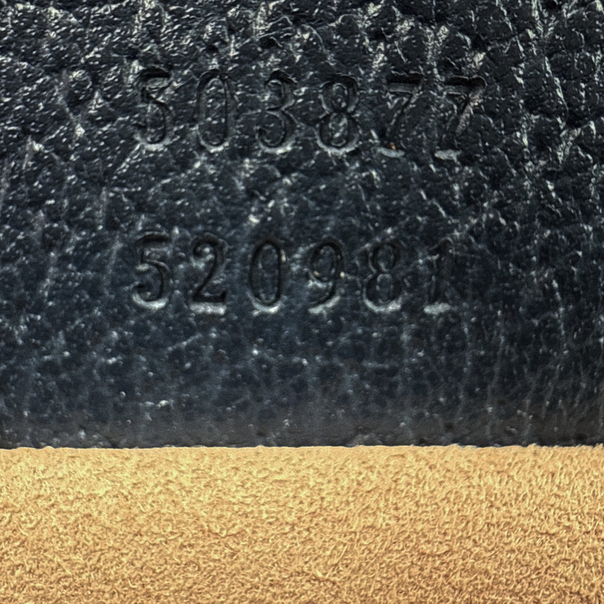GUCCI Ophidia Chain Shoulder Bag Textured Calfskin Web in Blue Agata