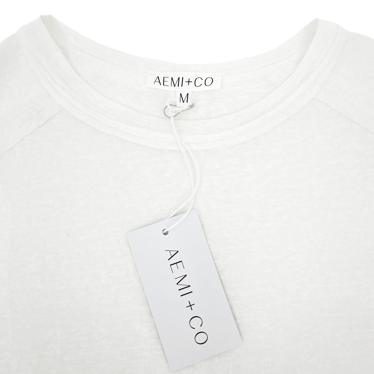 AEMI+CO Junie Top Tee in White M