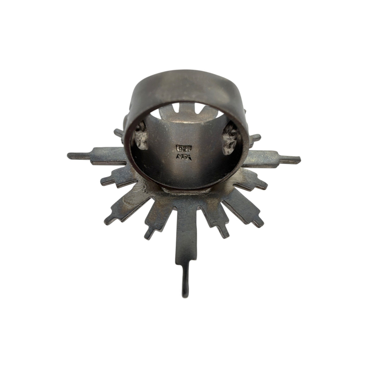 VSA Glorious Ring San Benito Gunmetal Size 6