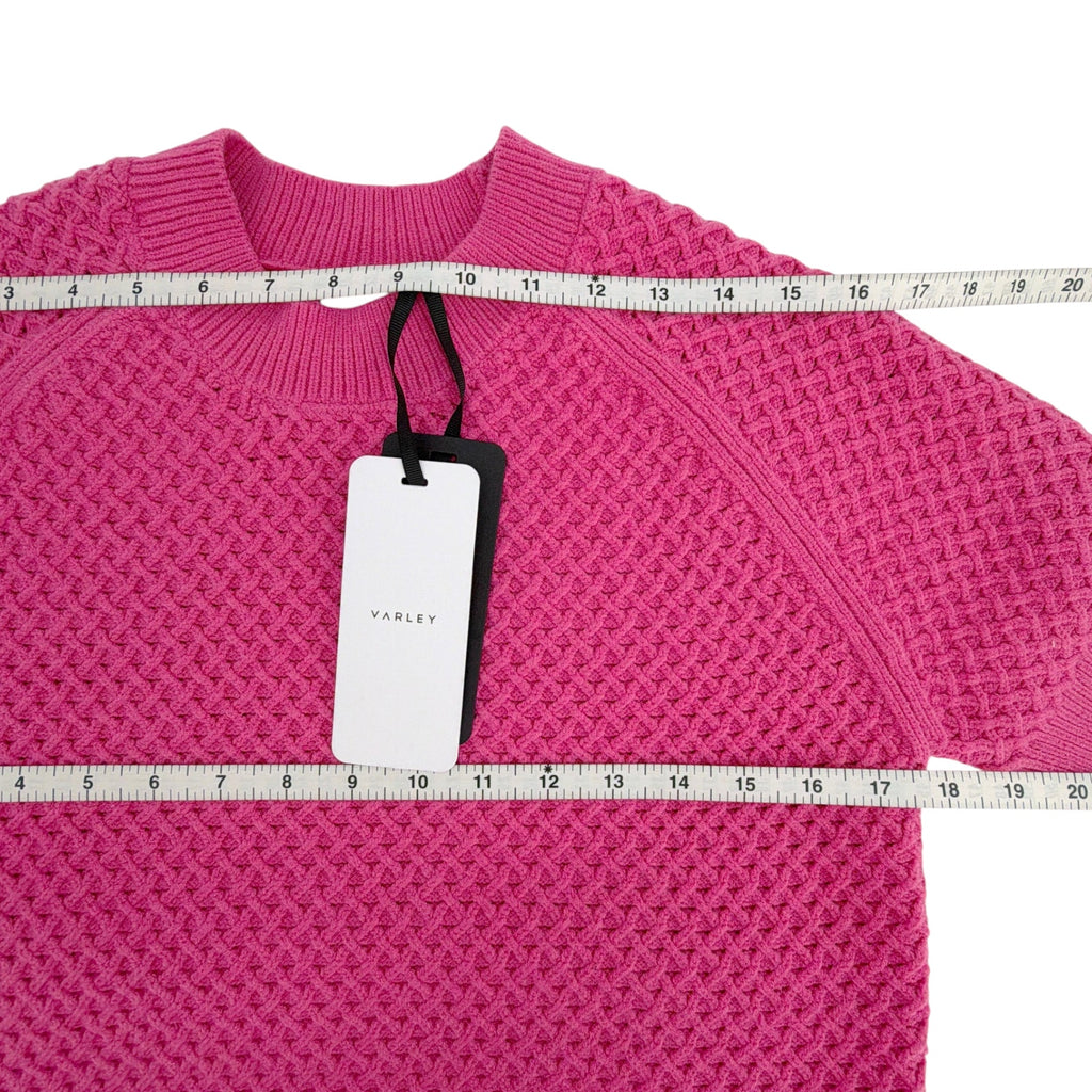 VARLEY Lucy Knit Top in Ibis Rose S