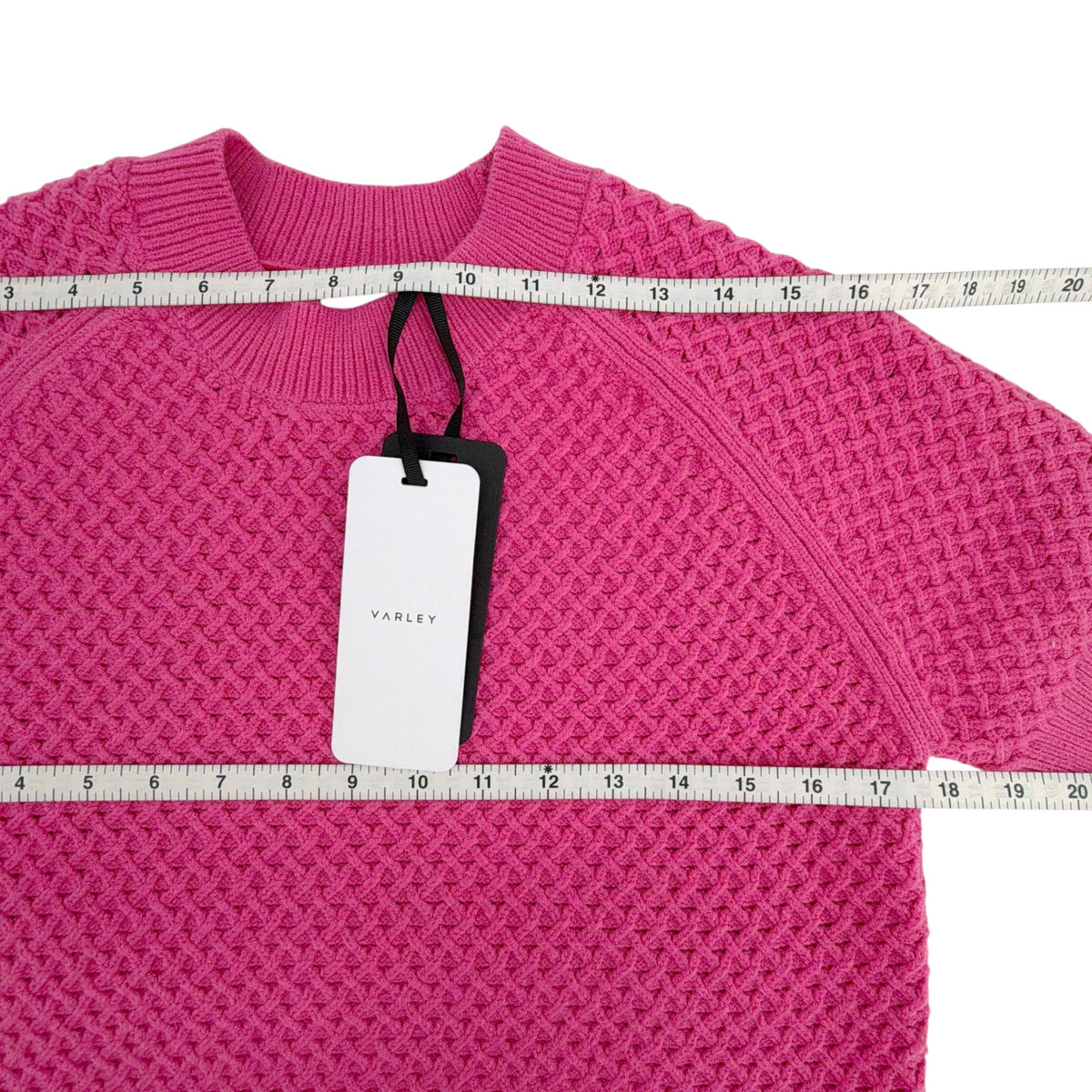 VARLEY Lucy Knit Top in Ibis Rose S