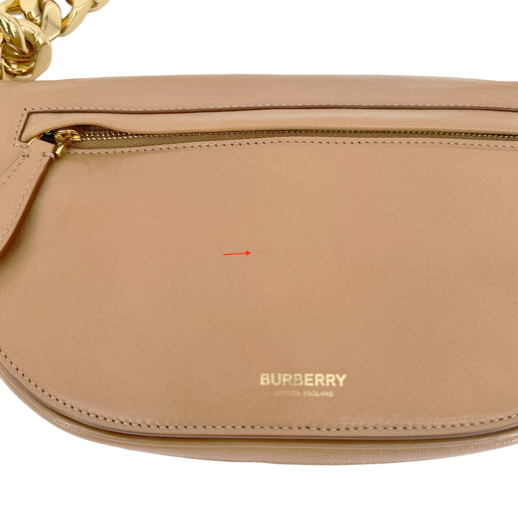 BURBERRY Small Soft Olympia Bag in Modern Beige