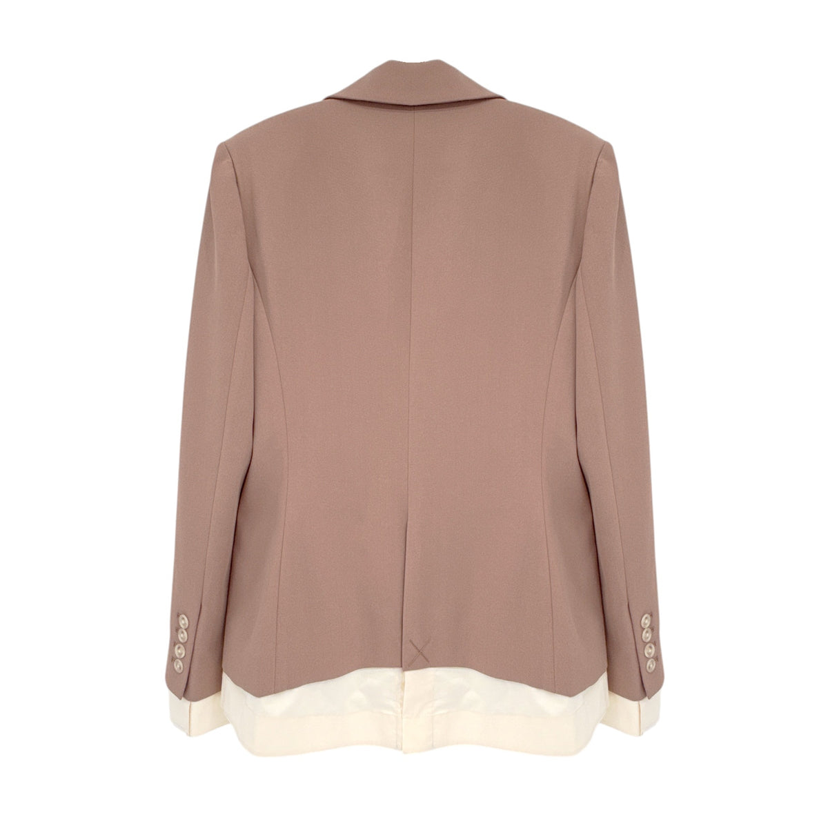 JONATHAN SIMKHAI Jubilee Transitional Blazer in Teak & Parchment 6|M
