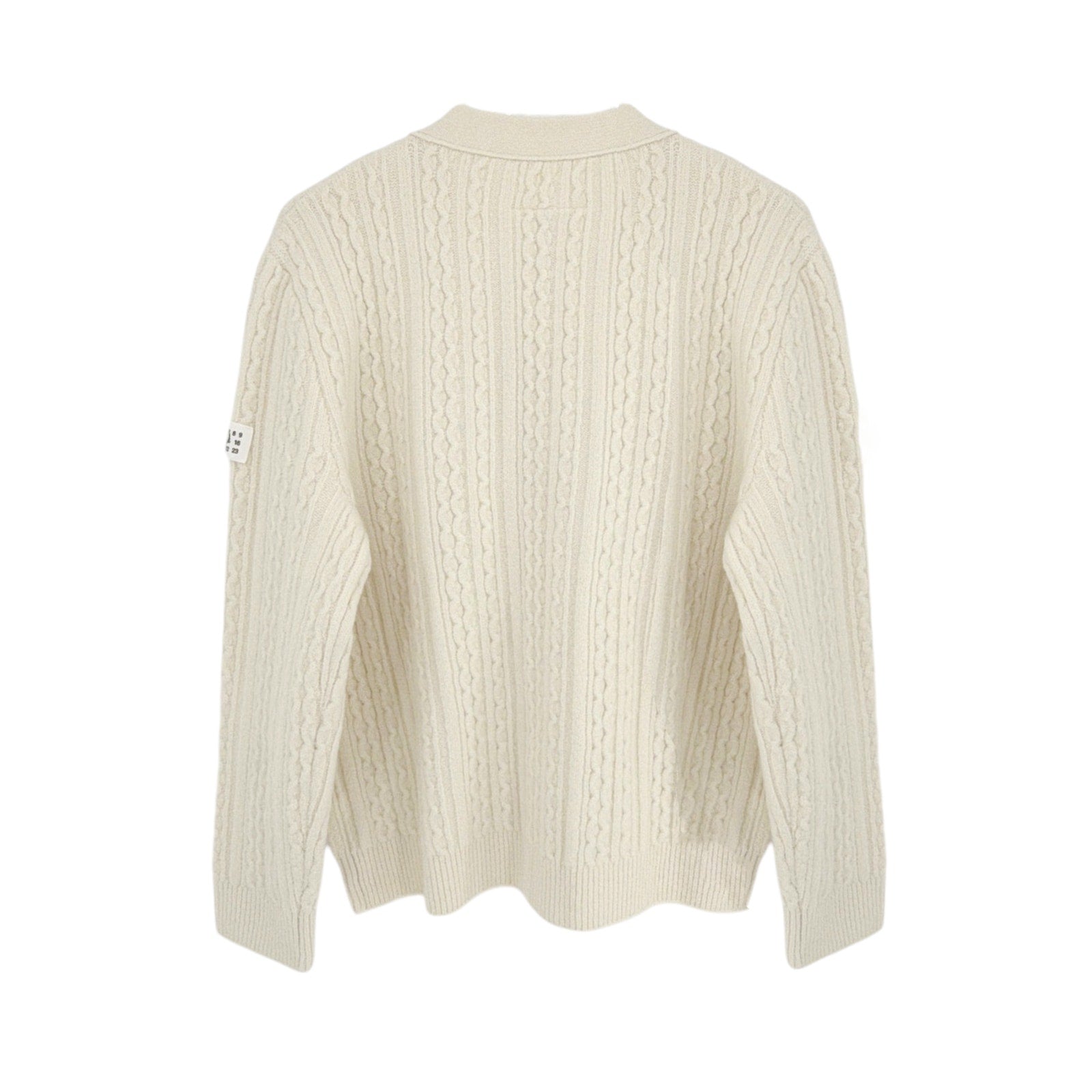 MM6 Maison Margiela Cable Knit Cardigan in Cream S – xoflykamp
