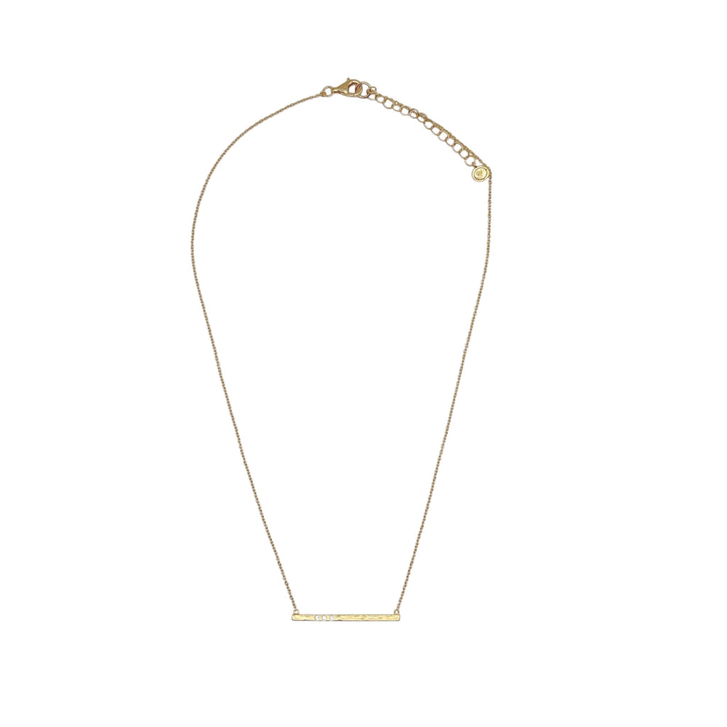 SILPADA Dotted Line Pendant Necklace in Gold-Plated Silver