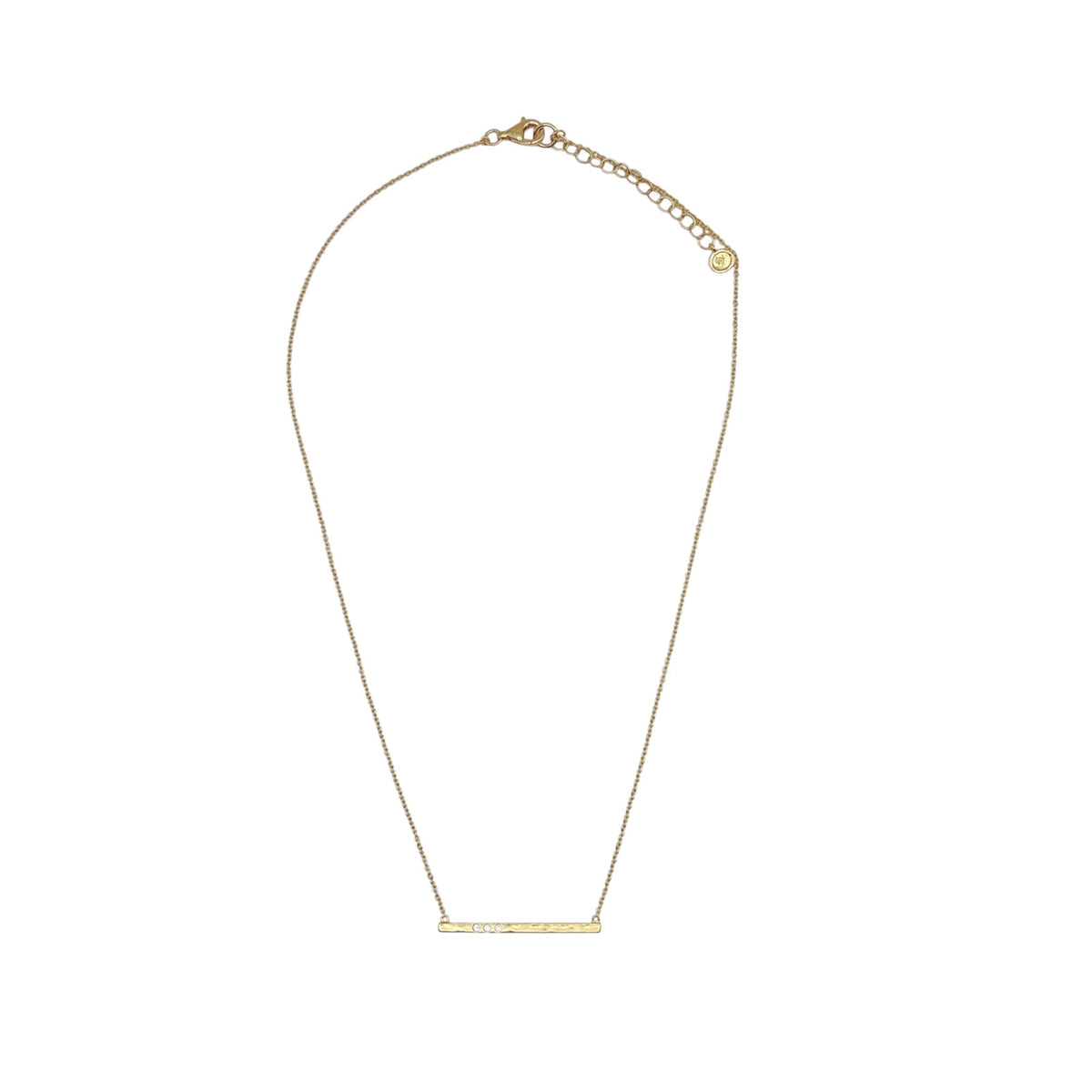 SILPADA Dotted Line Pendant Necklace in Gold-Plated Silver