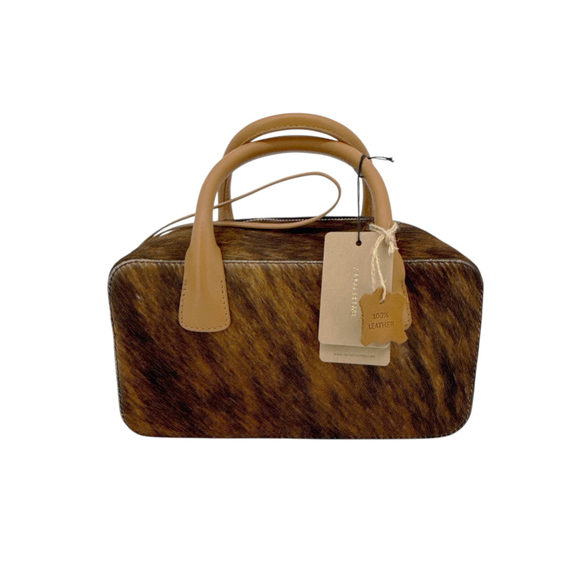 RACHEL COMEY Brynd Small Box Bag in Umber Multi Calf Hair