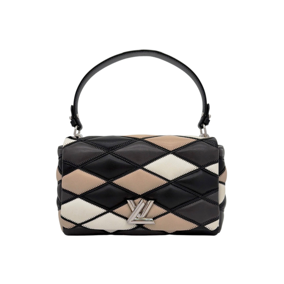 LOUIS VUITTON Leather GO-14 PM Patchwork Malletage Pattern